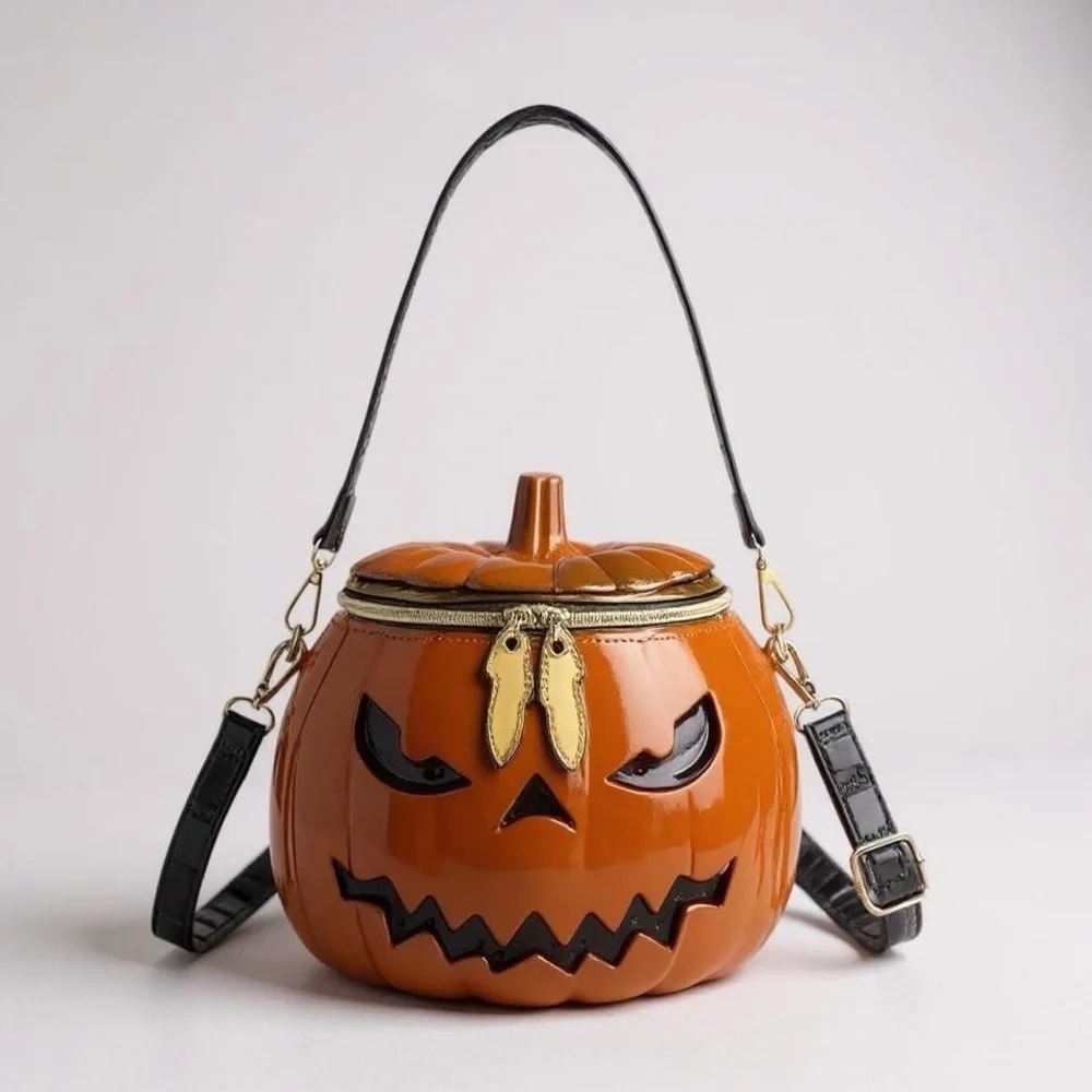 Pumpkin Crossbody Bag - Orange